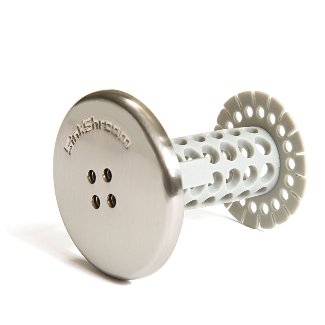 SinkShroom (Nickel Edition) the Hair Catcher That Prevents Clogged Bathroom Sink Drains