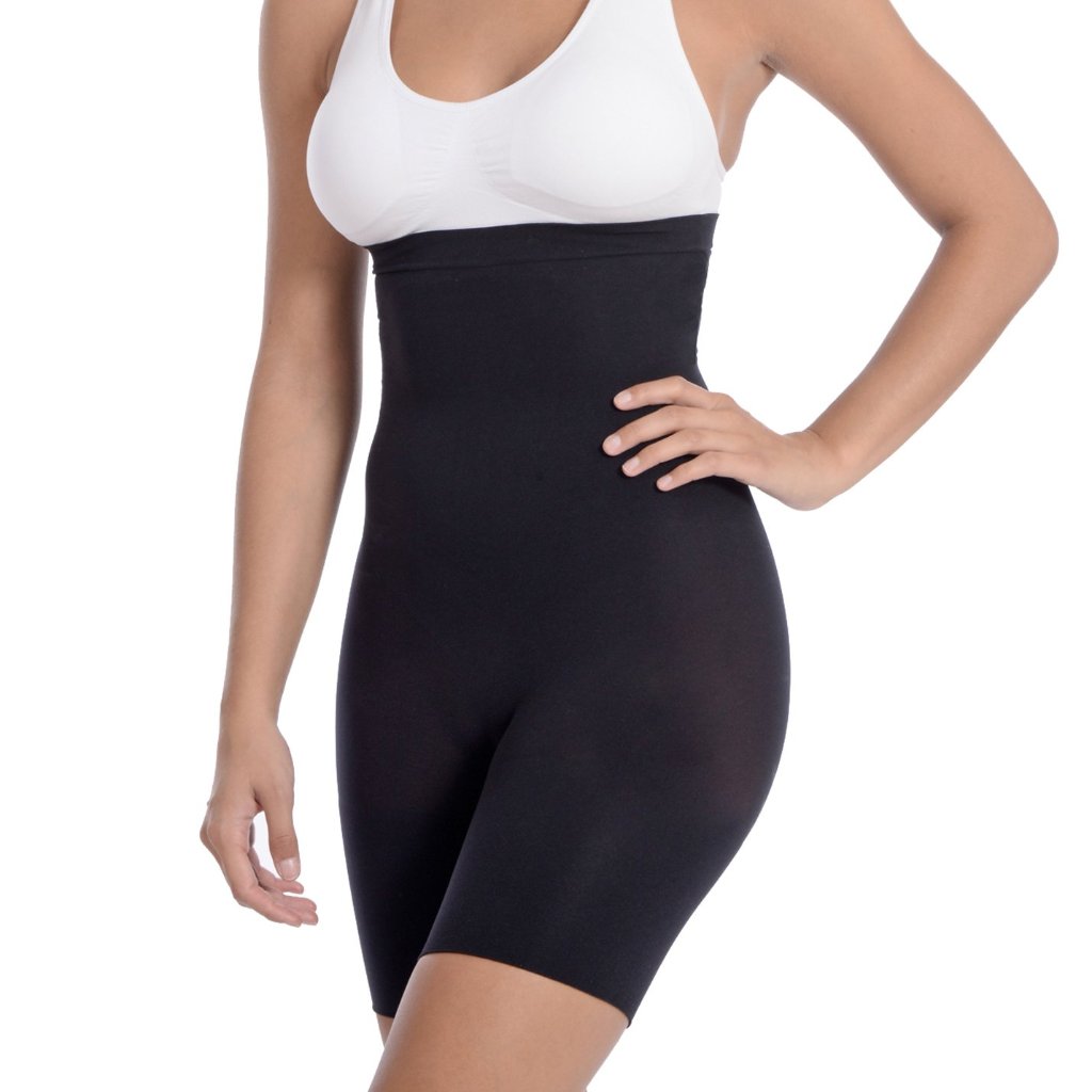 Hi Waist Shaper With Extra Long Boy Leg Black