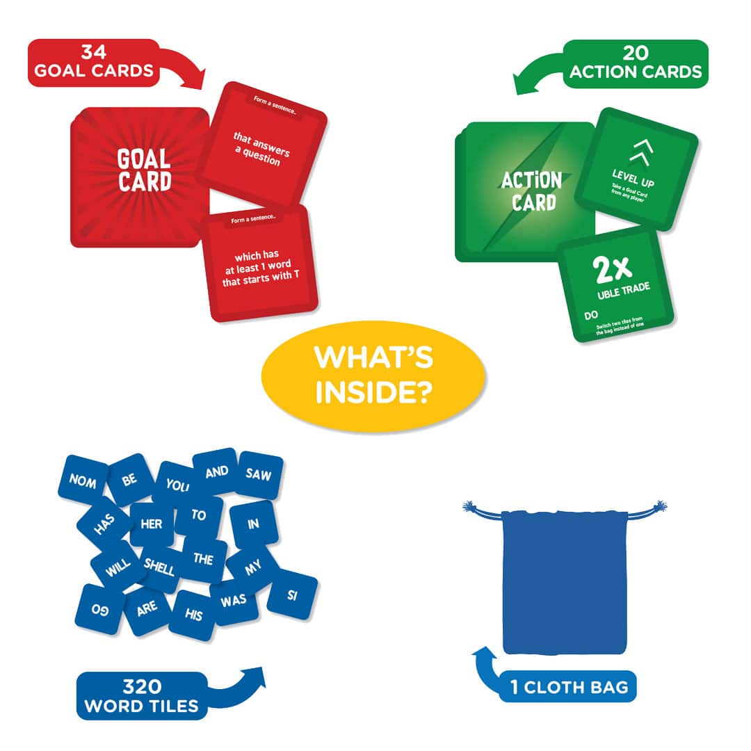 Skillmatics SQUIK the Sentence Edition Educational Sentence Game (6-99)