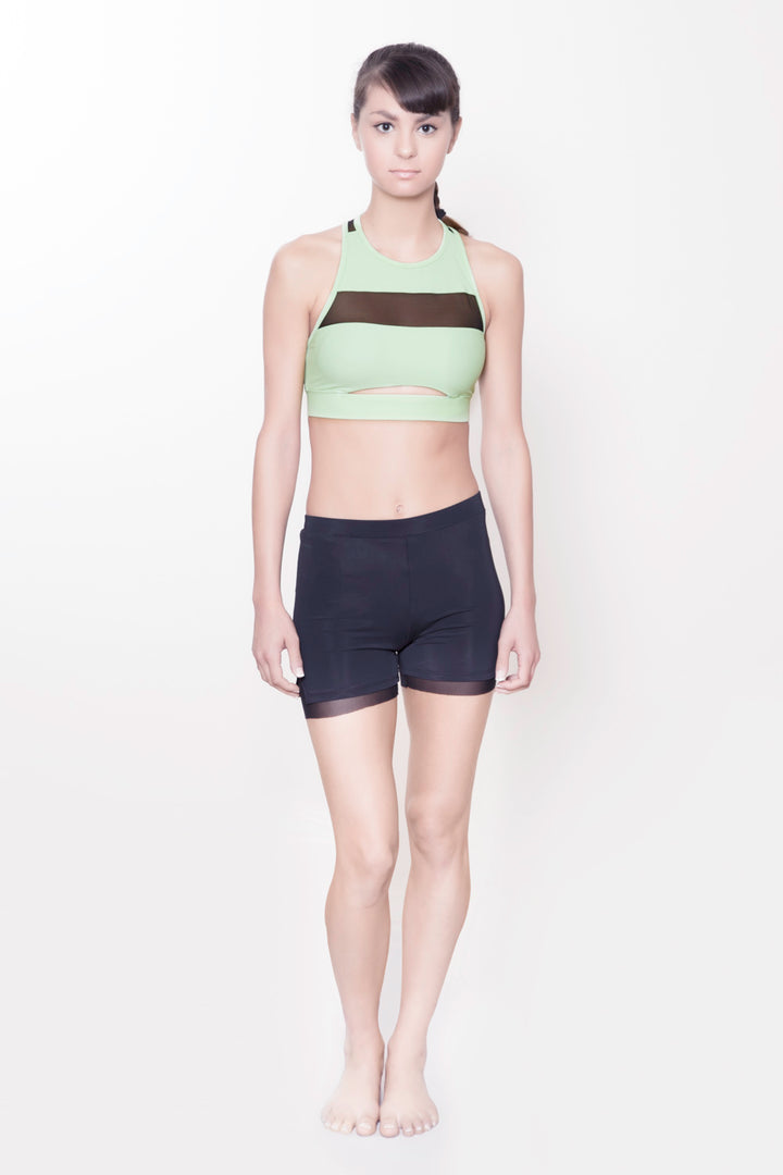 Midriff Cutout Bra Top by ESPALIER