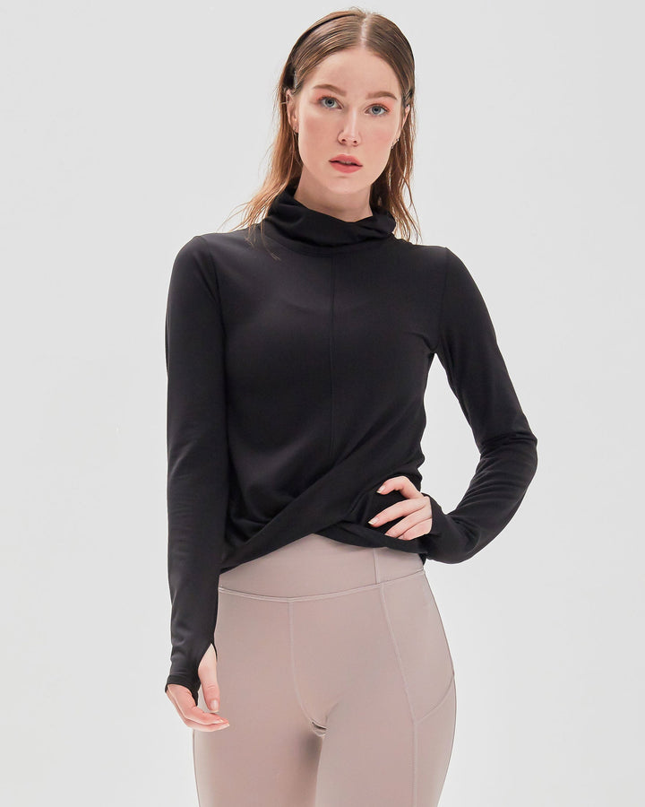 Turtle-Cowl Neck Coziplex™ Long Sleeve