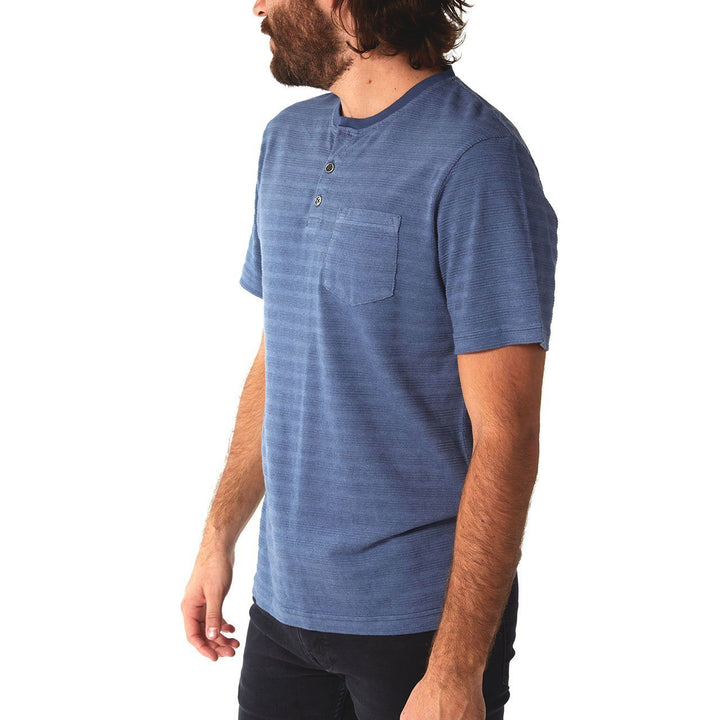 Axel Striped Cotton Henley