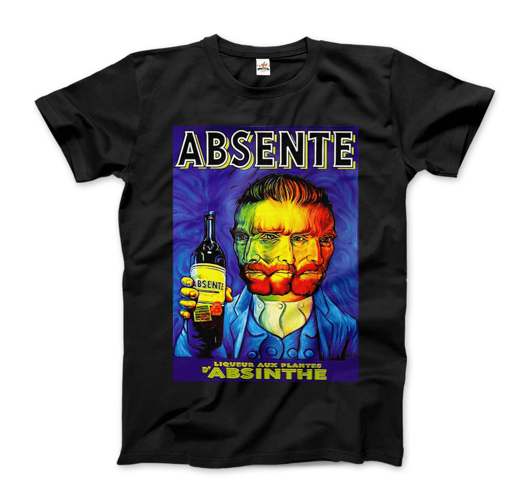 Absente, Vintage Absinthe Liquor Advertisement With Van Gogh T-Shirt