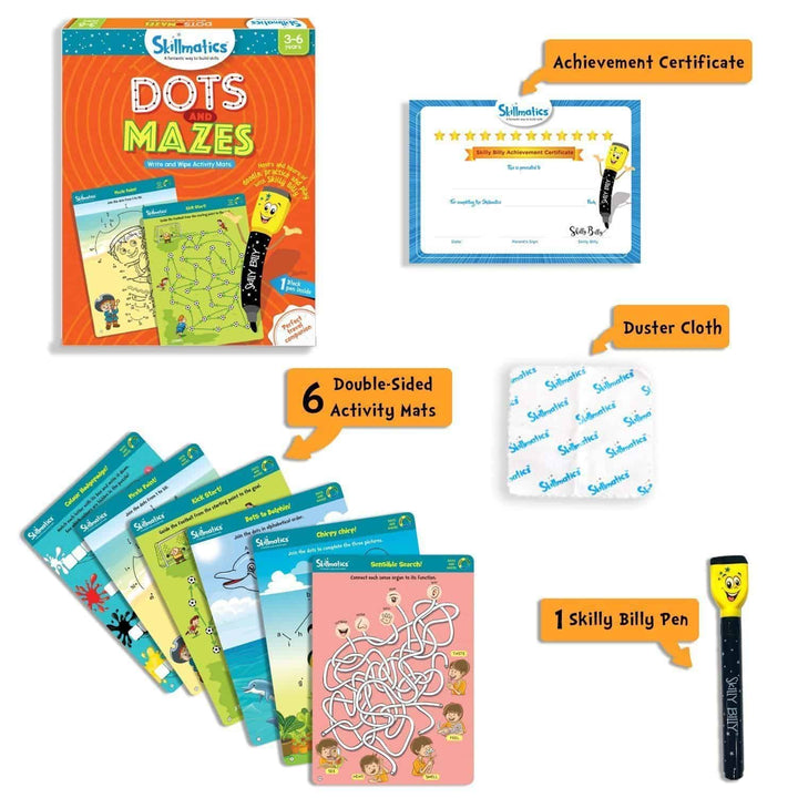 Skillmatics Dots and Mazes Educational Activity Games for Kids (3-6)