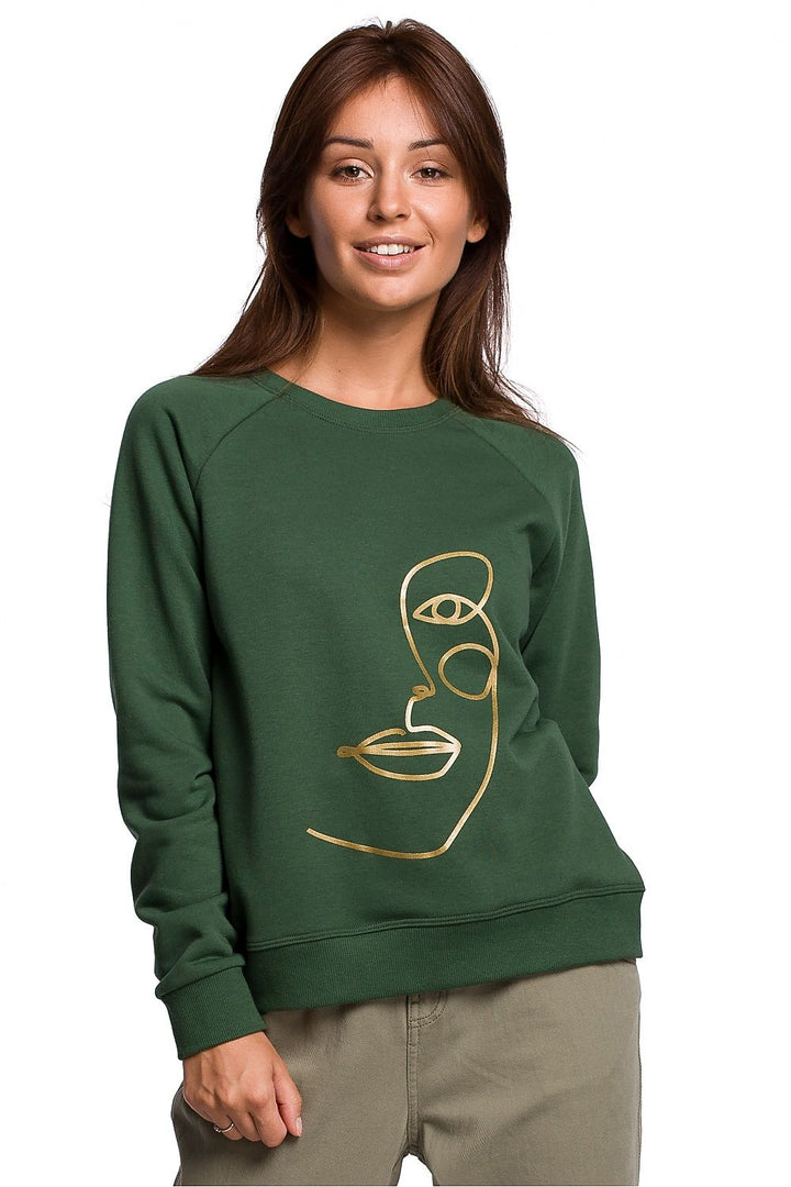 Printed Sweatshirt Green