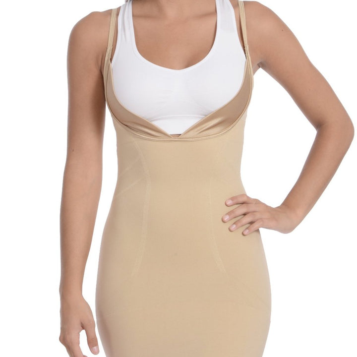 Seamless "Wear Your Own Bra" Full Body Slip Shaper Nude