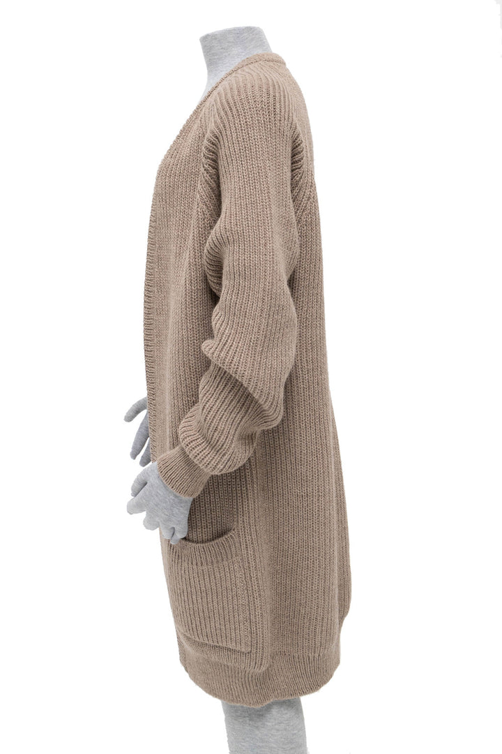 Alpaca Sweater Coat Clay