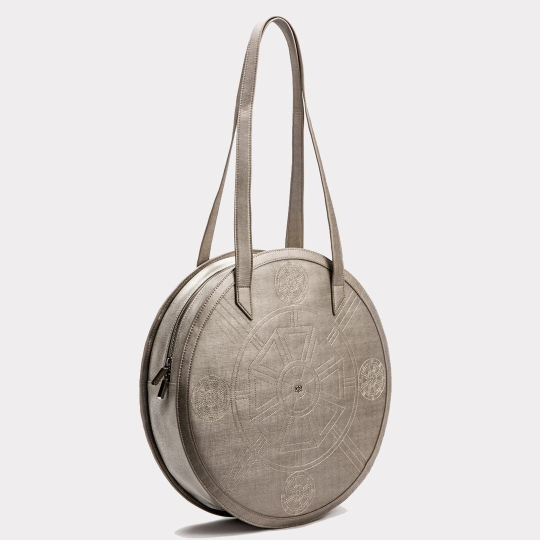 Meghan Silver Vegan Tote Bags