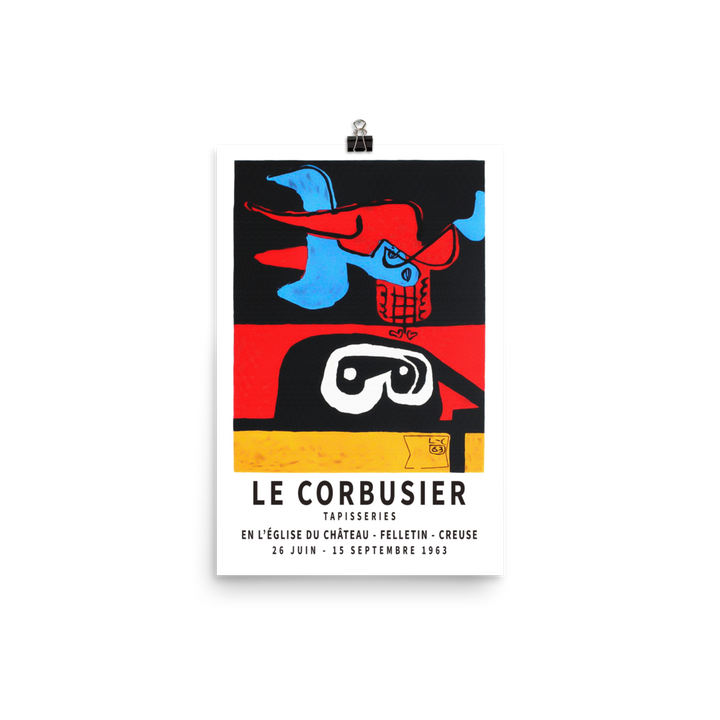 Le Corbusier 1963 Exhibition Artwork Poster