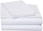 DaDa Bedding White Flat Sheet & Pillow Cases Set (FS098765)