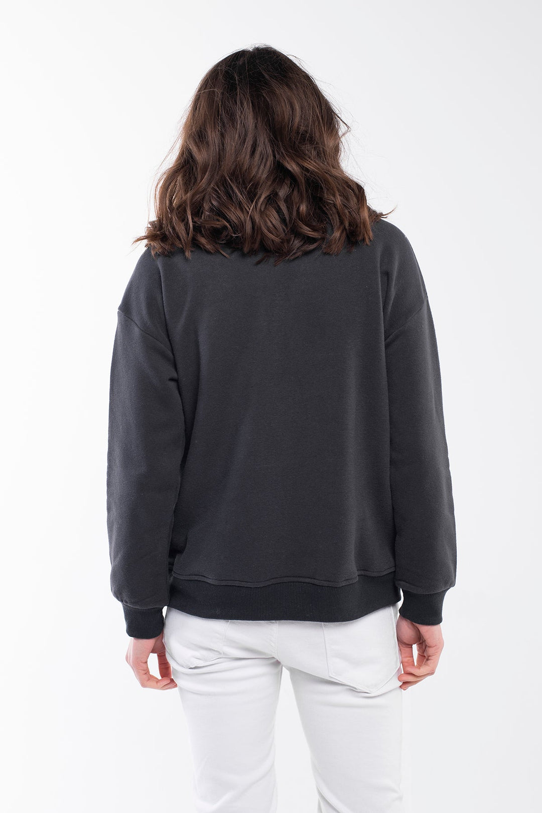 Zipped Neck Sweatshirt