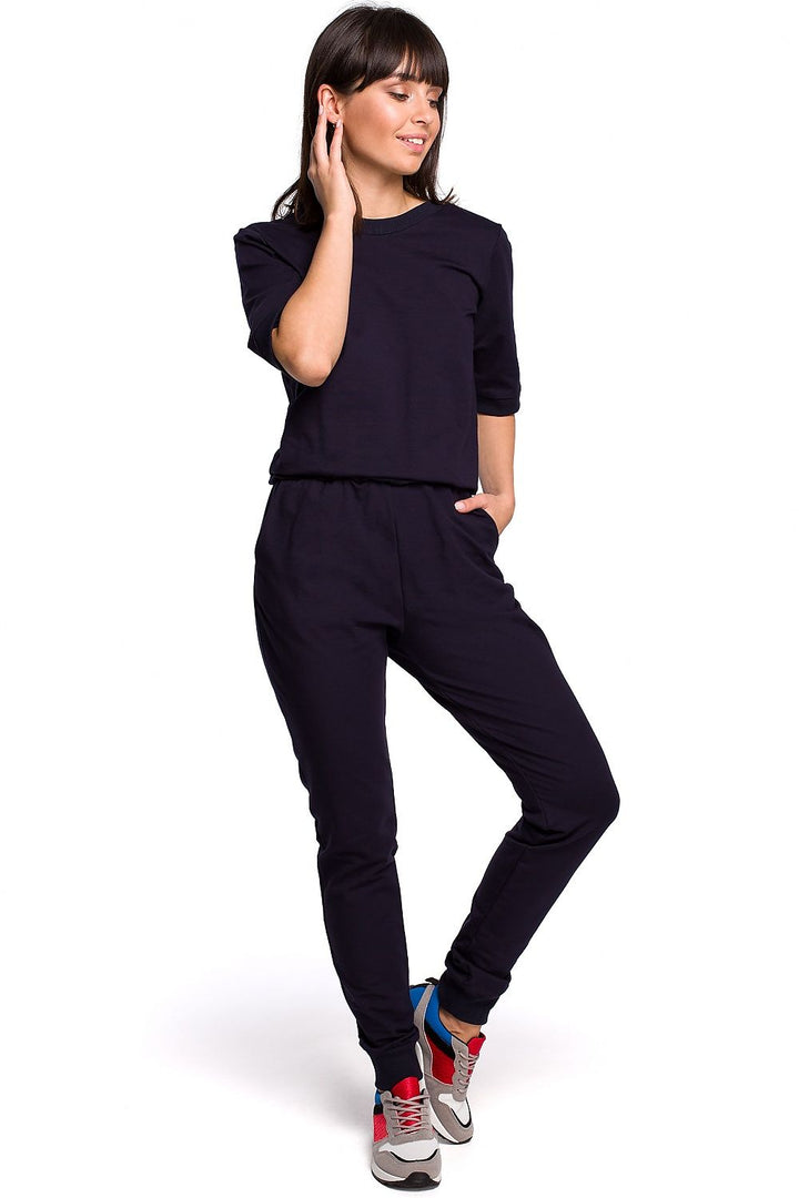 Navy Blue Lounge Jumpsuit