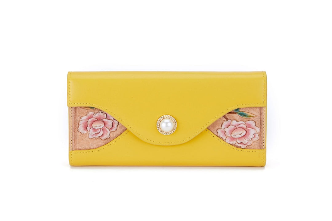 Rose Yellow Continental Wallet