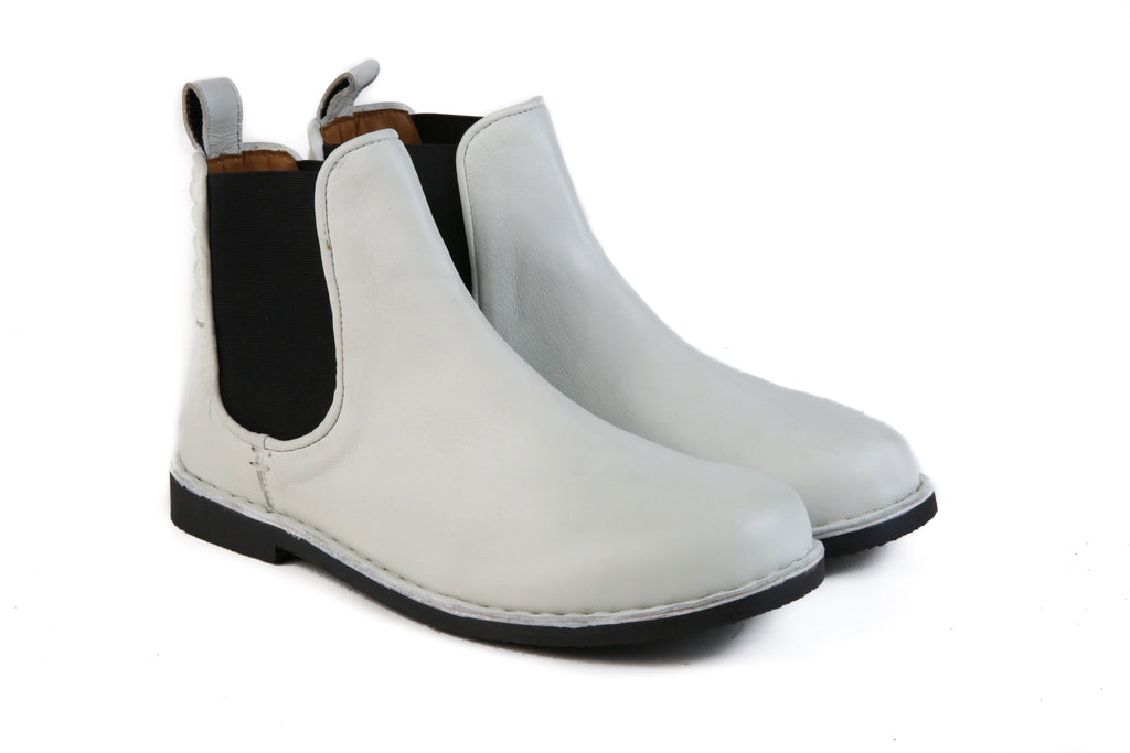 The Gamble Leather Boot White