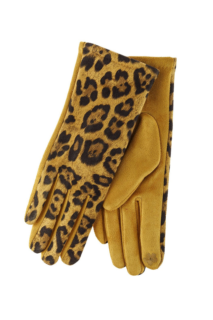 Smart Touch Leopard Gloves