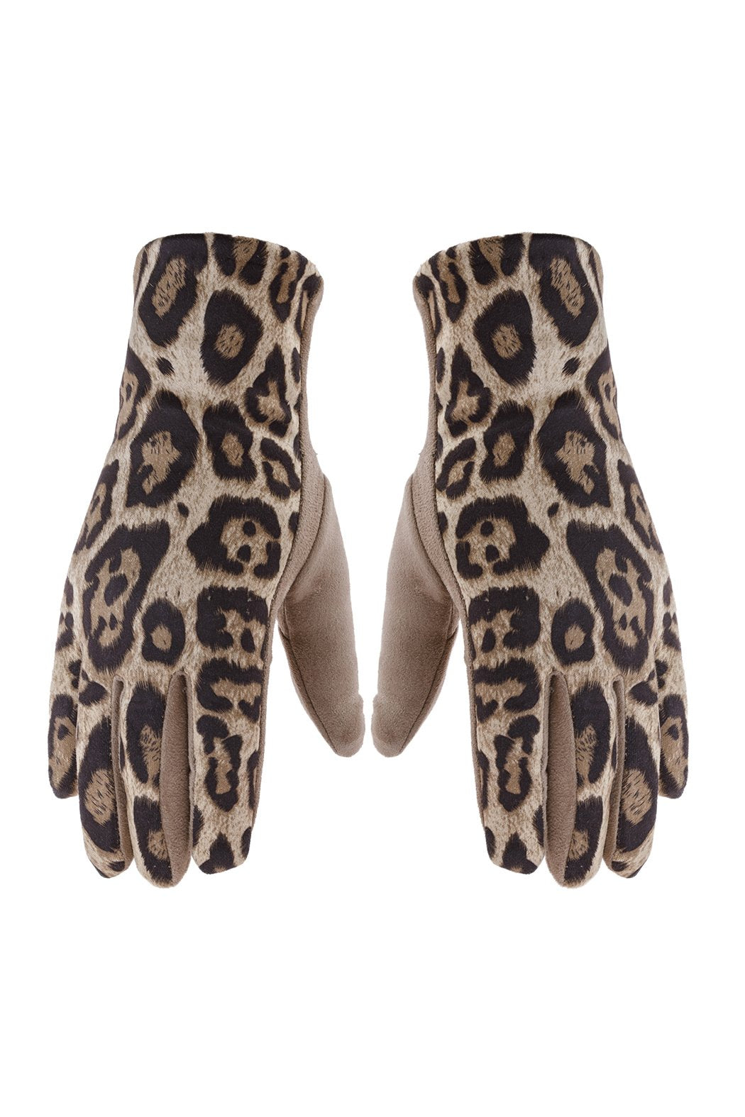 Smart Touch Leopard Gloves