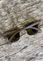 Eyewood Full Wood Clubmaster Skyler Sunglasses