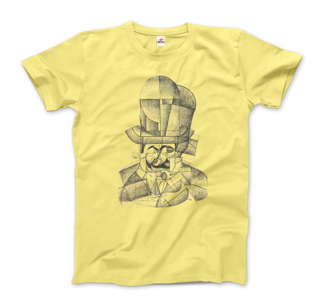 Juan Gris Man With Opera Hat 1912 Artwork T-Shirt