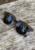 Eyewood Full Wood Clubmaster Skyler Sunglasses