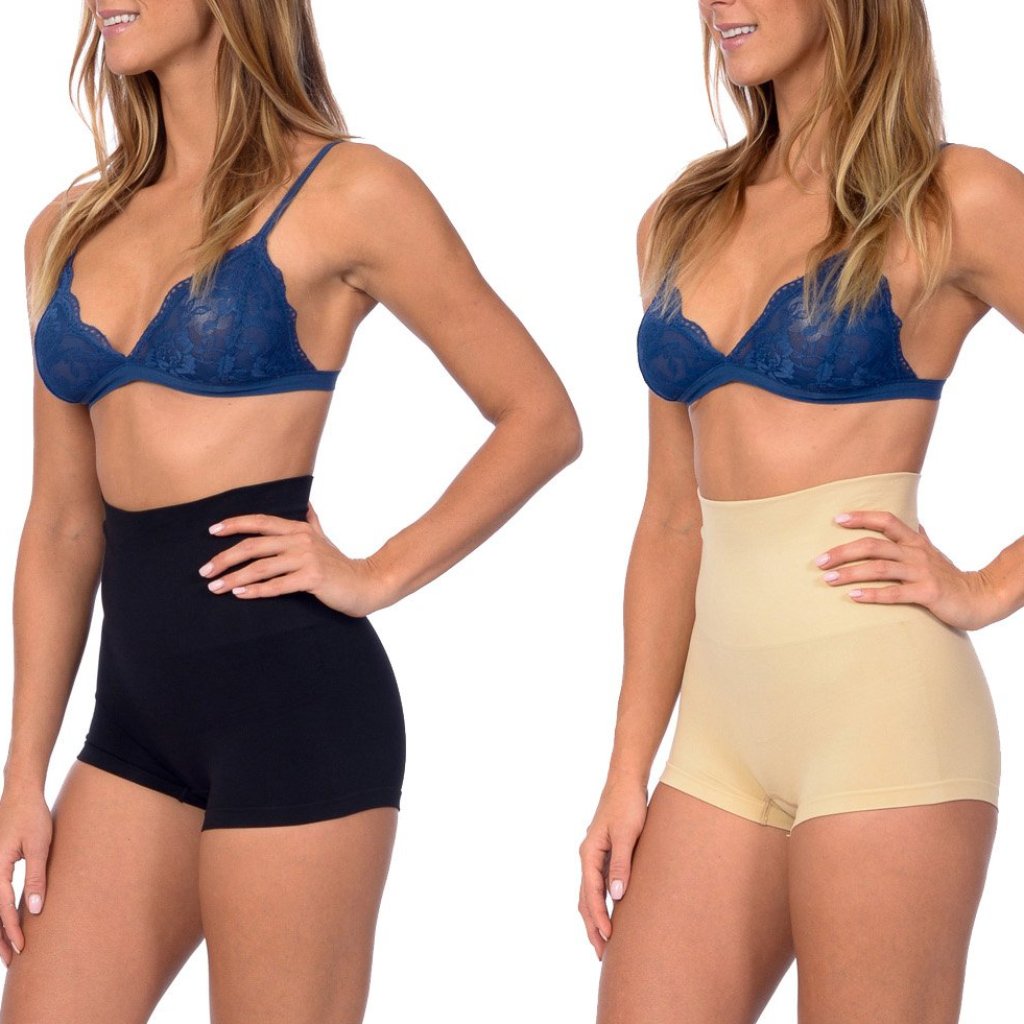 Seamless High Waist Boy Short Shaper 2 Pack