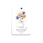 Pablo Picasso Hands With Flowers 1958 Artwork Poster