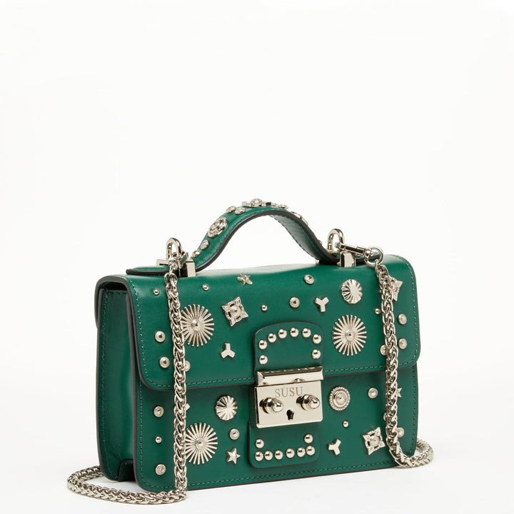 The Hollywood Small Leather Bag Evergreen