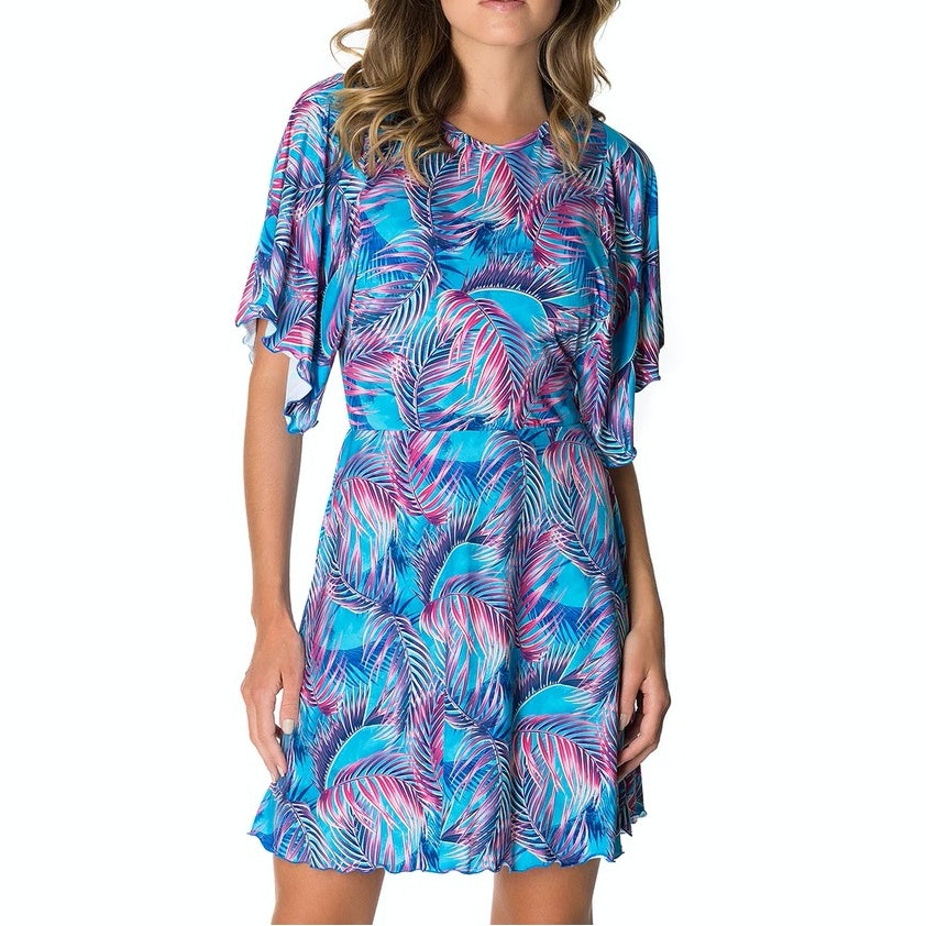 Del Ray Beach Cover Up in Daylight Palm by Lybethras