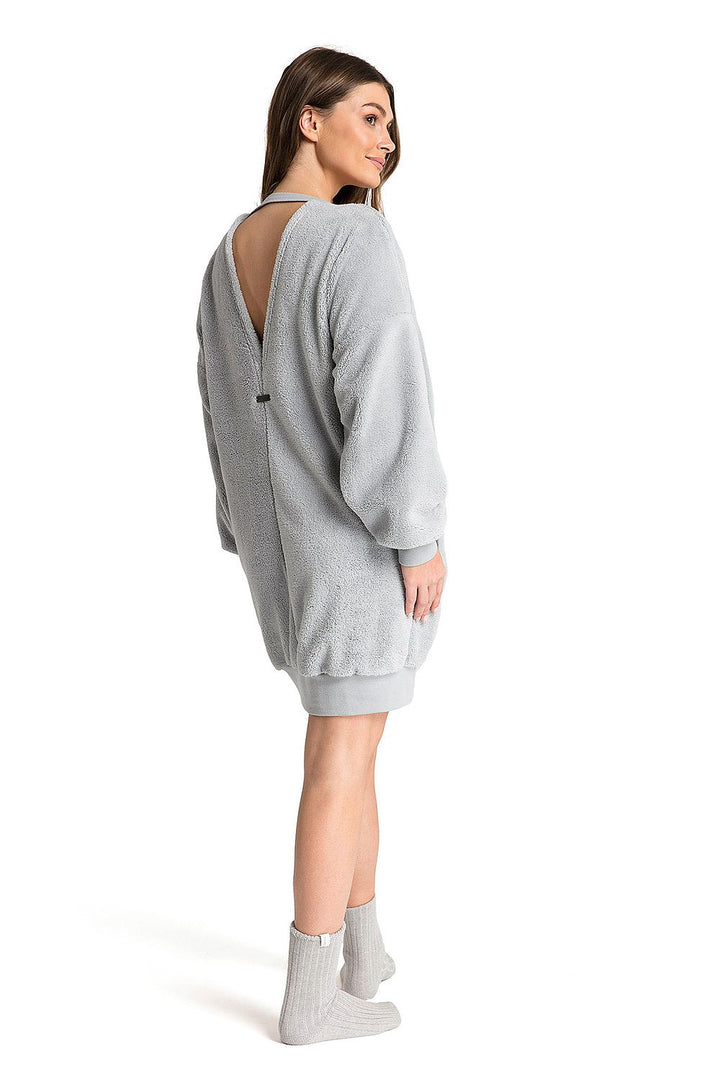 LaLupa Relaxed Fit Tunic Dress Grey