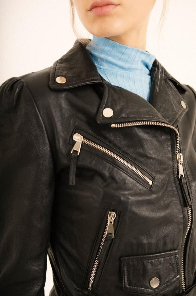 Belted Biker Jacket