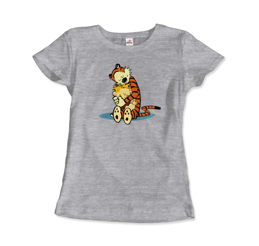 Calvin and Hobbes Hugging Artwork T-Shirt Men & Women