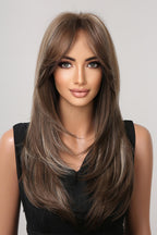 13x1" Full-Machine Wigs Synthetic Long Straight 22"
