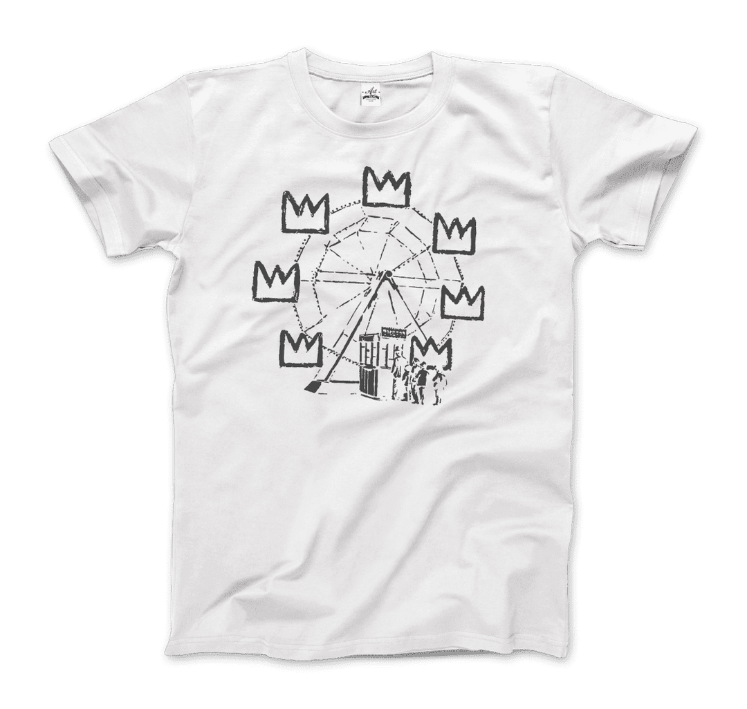 Banksy Ferris Wheel Homage to Basquiat Artwork T-Shirt