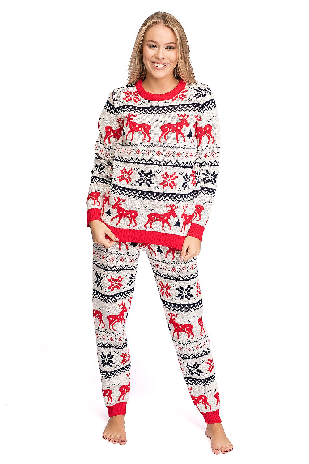 LaLupa Christmas Jumper White