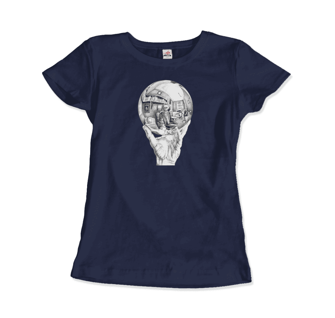 M.C. Escher Hand With Reflective Globe T-Shirt