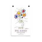 Pablo Picasso Hands With Flowers 1958 Artwork Poster