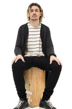 Alpaca Sweater Coat Carbon