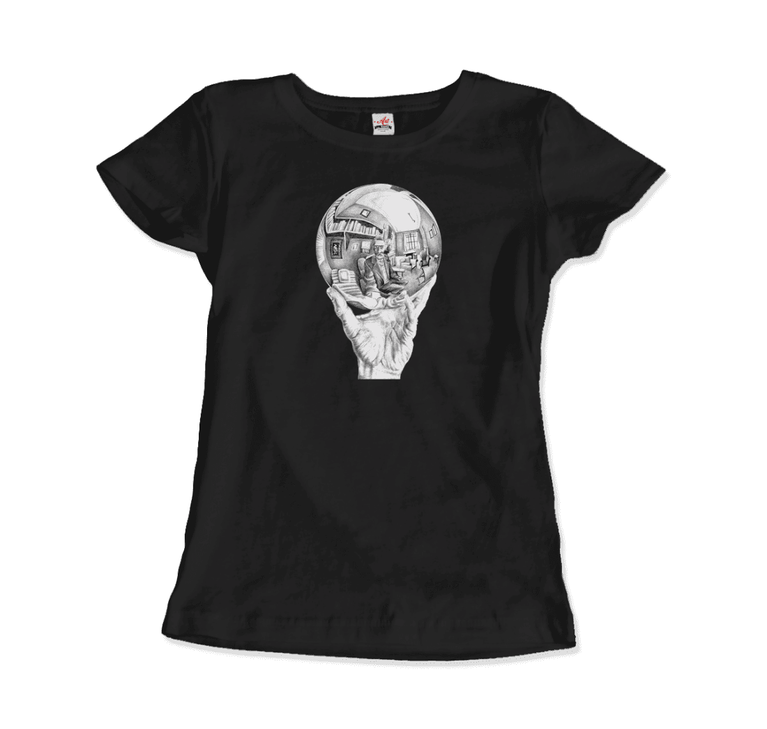 M.C. Escher Hand With Reflective Globe T-Shirt