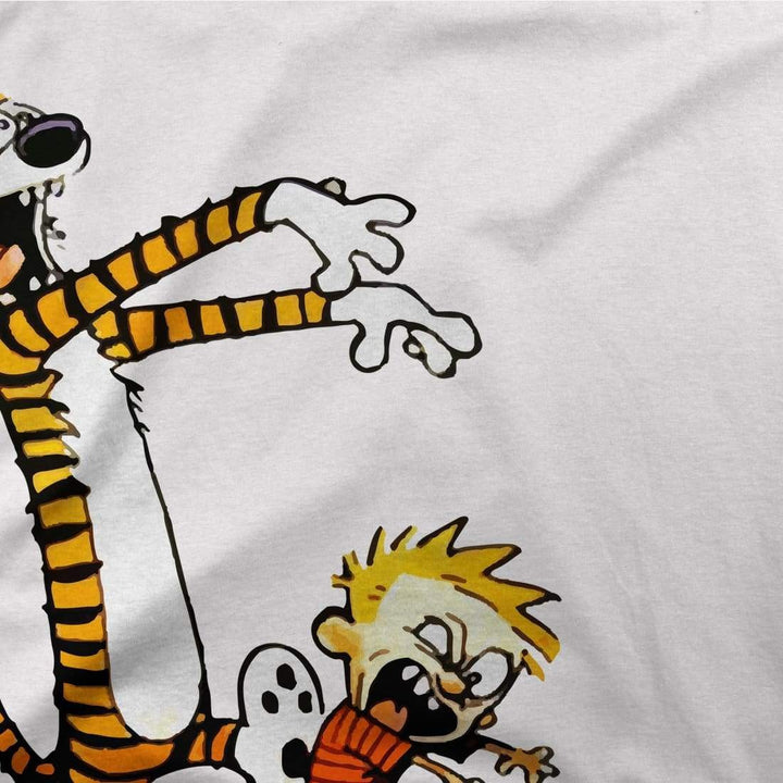 Calvin and Hobbes Playing Zombies Artwork T-Shirt