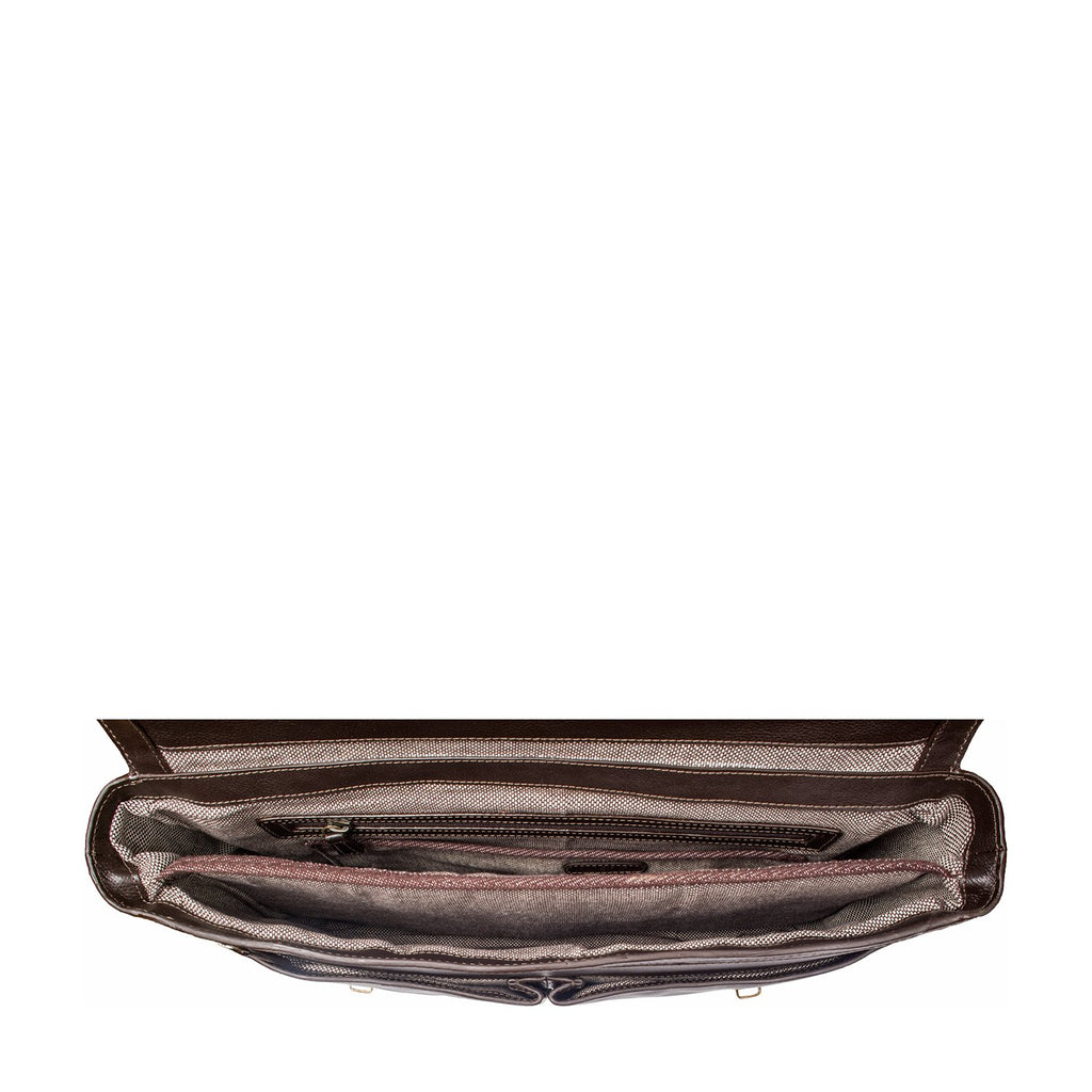 Hawkins Leather 15" Laptop Compatible Briefcase