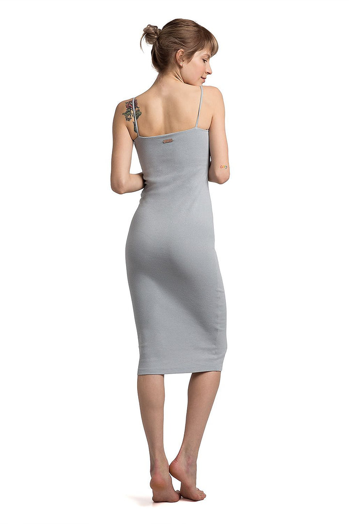 LaLupa Body Fit Open Daydress Grey