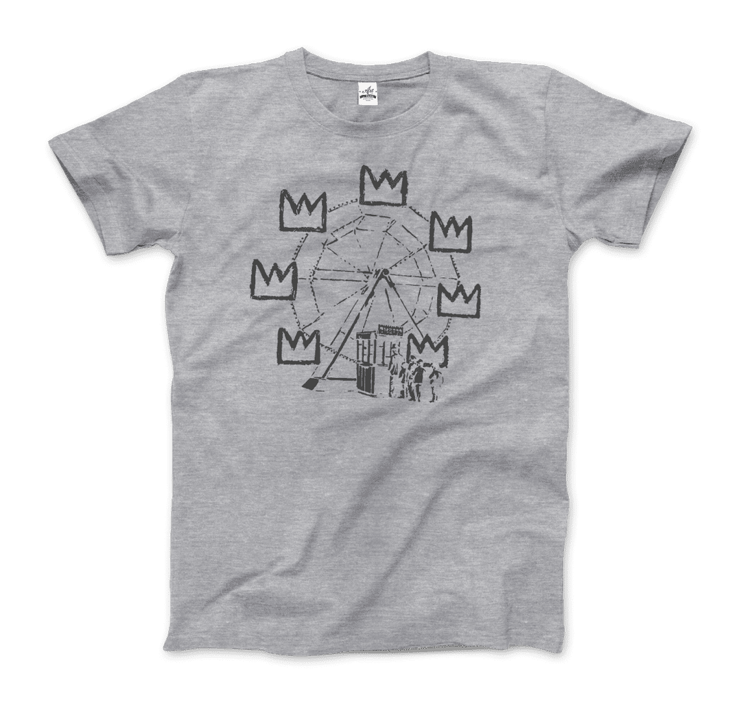 Banksy Ferris Wheel Homage to Basquiat Artwork T-Shirt