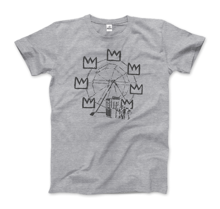 Banksy Ferris Wheel Homage to Basquiat Artwork T-Shirt