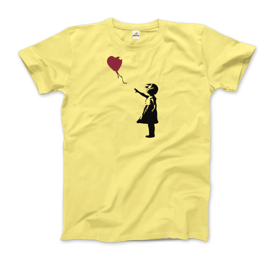 Banksy The Girl With a Red Balloon Artwork T-Shirt Men & Women