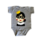 RBG Infant Bodysuit Gray | Newborn - 18M