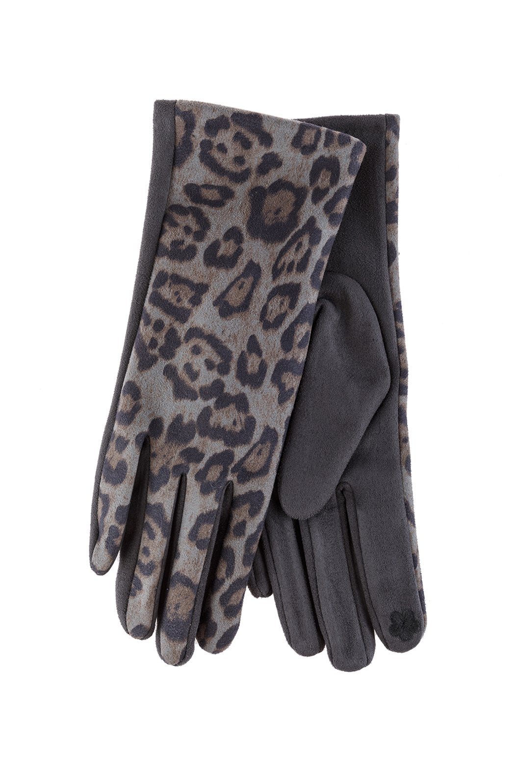 Smart Touch Leopard Gloves