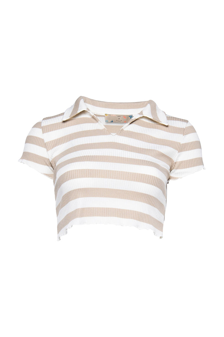 Crop Polo Tee