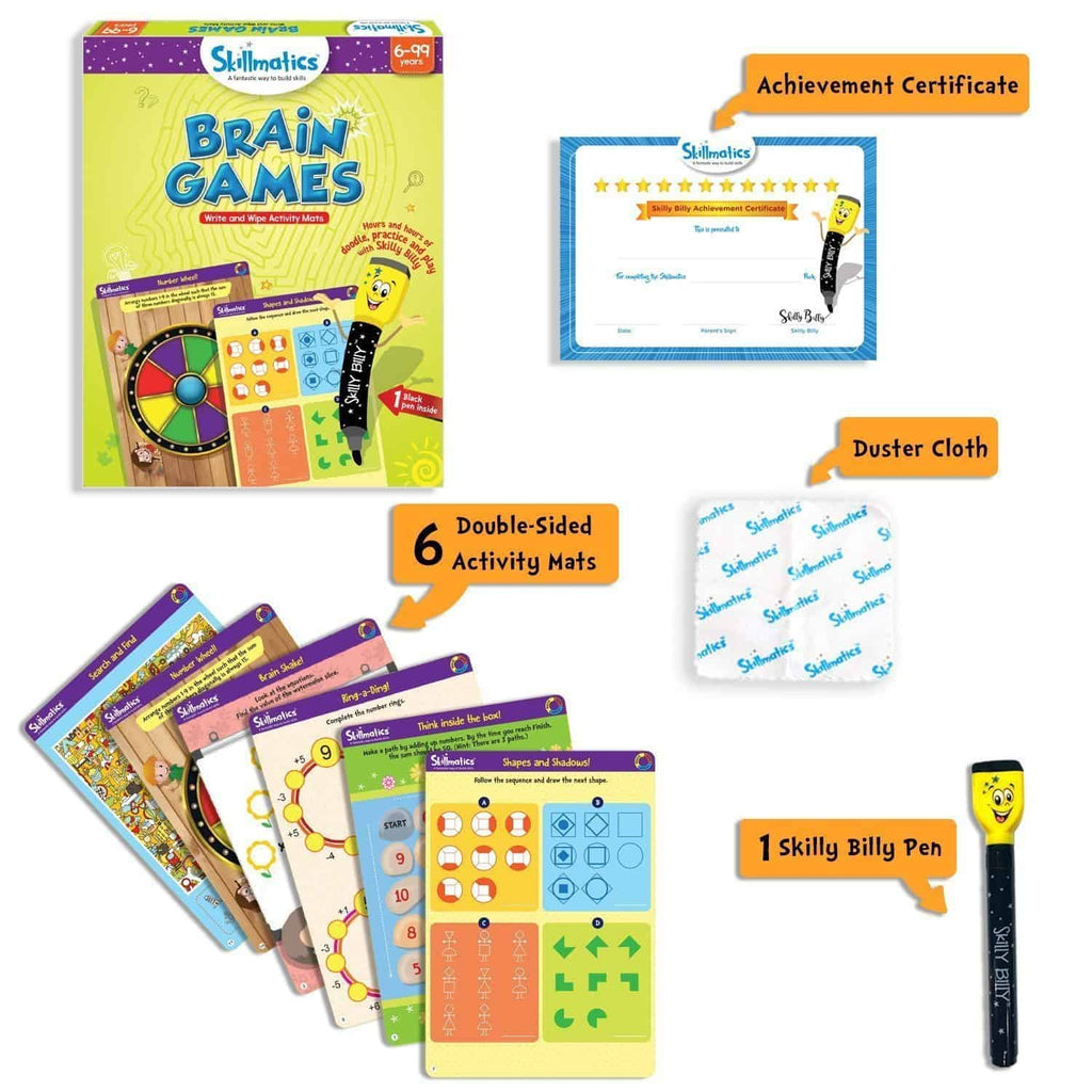 Skillmatics Brain Games Educational Activity Games (6-99)