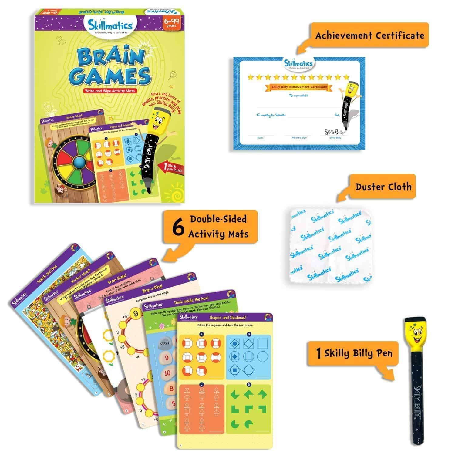 Skillmatics Brain Games Educational Activity Games (6-99)