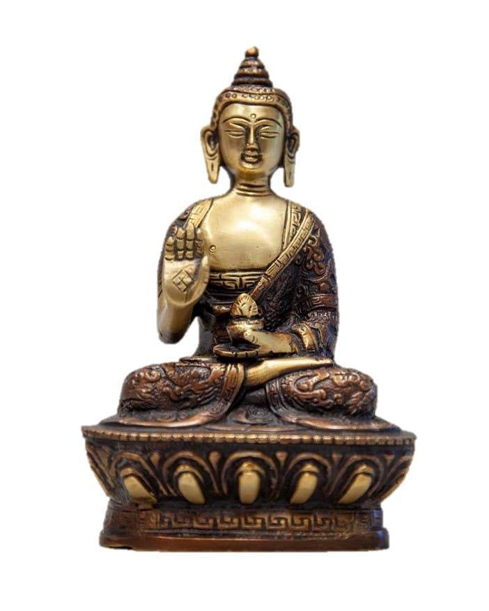 Sitting  Buddha on Lotus in Meditation Pose 7"