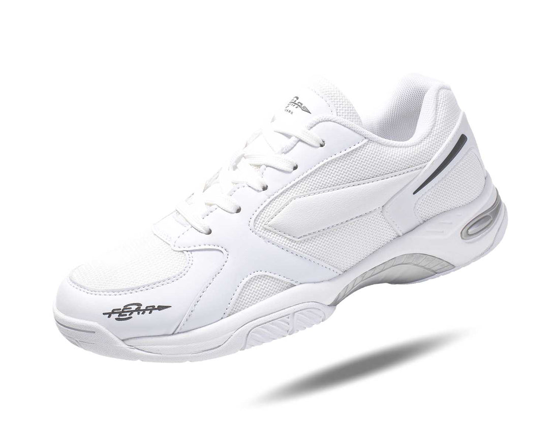 Men's High Arch Firm Support All-In-One White Walking Shoes